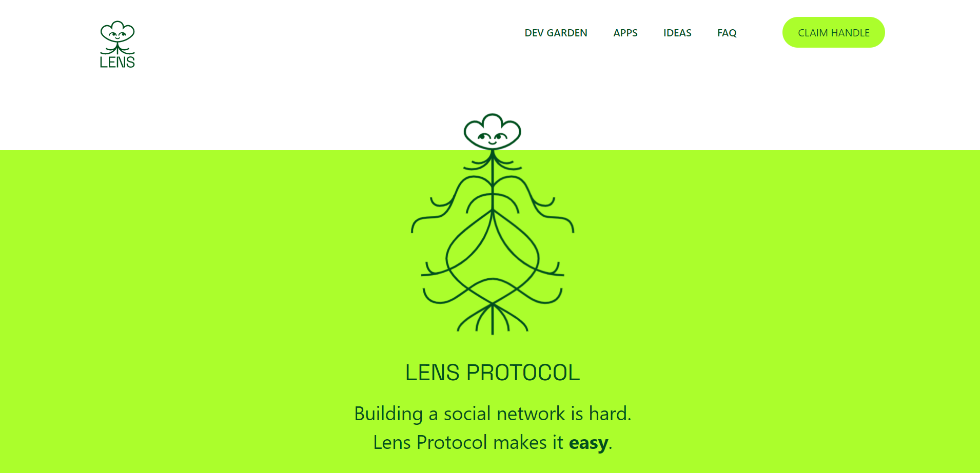 Website dự án SocialFi Lens